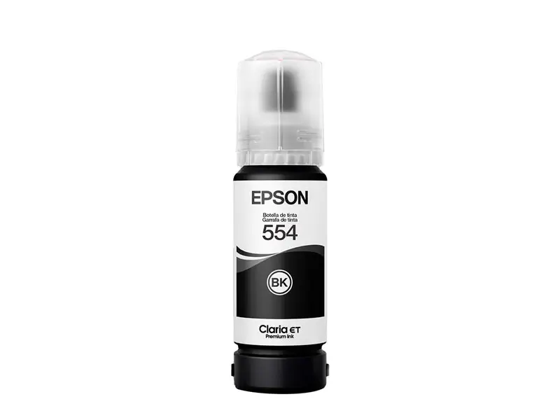 Botella de Tinta Epson T554120-AL Negro Pigmentado L8160