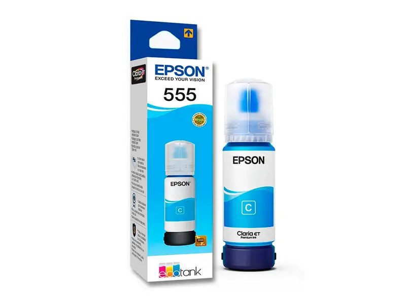 Botella de Tinta Epson T555220 Cian L8160/L8180 - Imagen 2