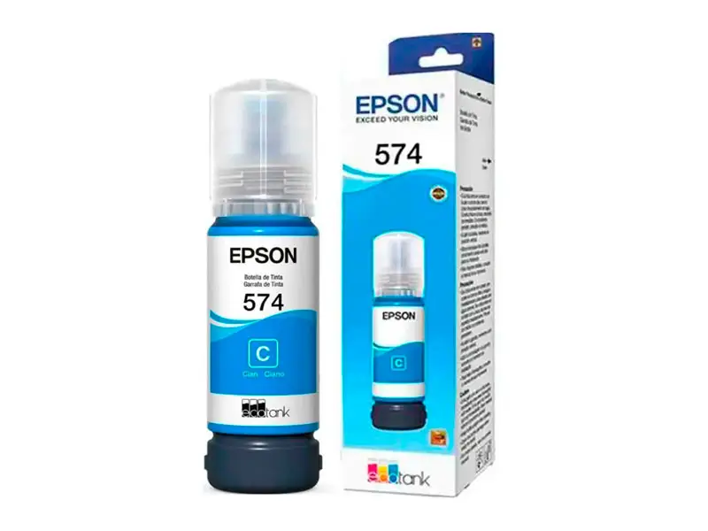 Botella de Tinta Epson T574220 Cyan L8050 - Imagen 2