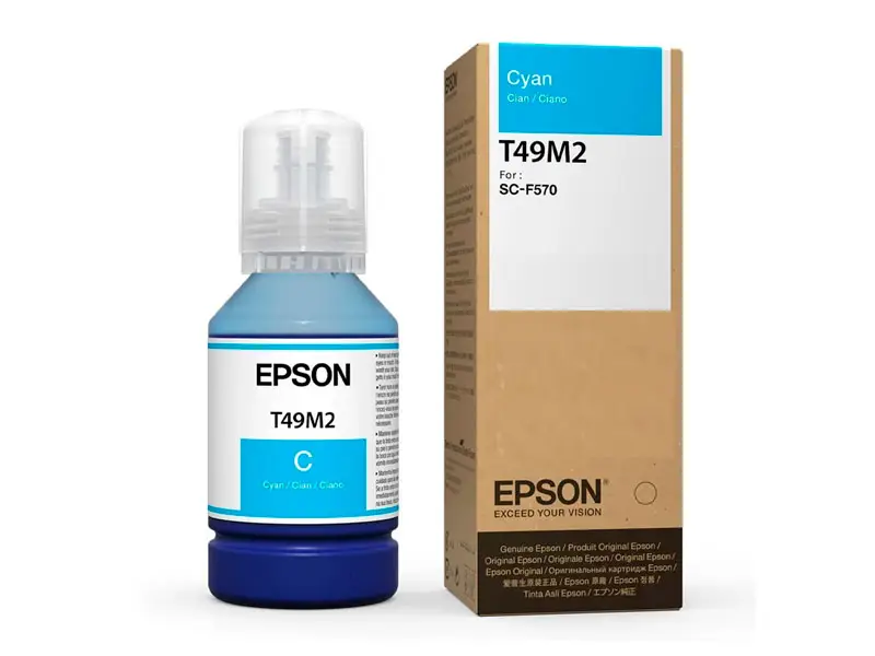 Botella de Tinta Epson T49M220 Cyan Sublimación SureColor F570/F571/F170 - Imagen 2