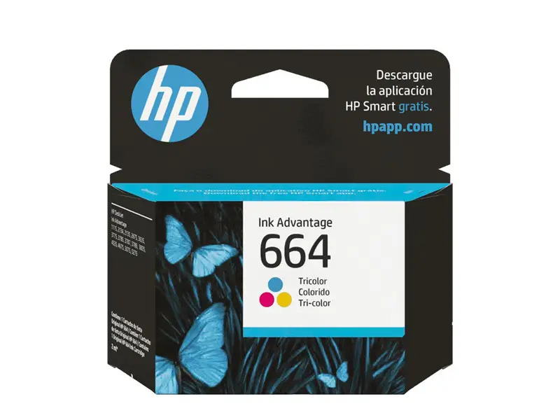 Cartucho de Tinta HP 664 Tricolor Original (F6V28AL) 1115/2135/4675 100pag
