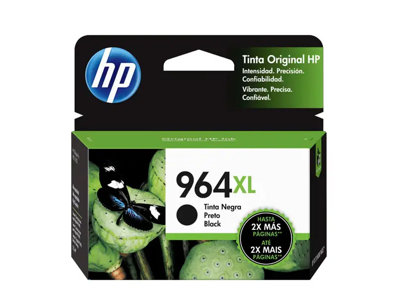 Cartucho de Tinta HP 964XL Negro (3JA57AL) Officejet pro 9010/9020 51,5ml (2000pgs)