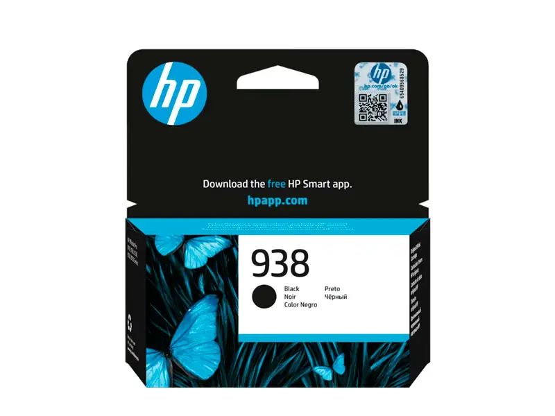 Cartucho de Tinta HP 938 Negro Original (4S6X8PL) Officejet Pro 9110/9130/9730 rinde 1250Pgs