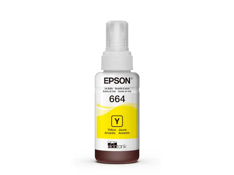 Botella de Tinta Epson T664420 Amarillo L200/L300/L455/L565