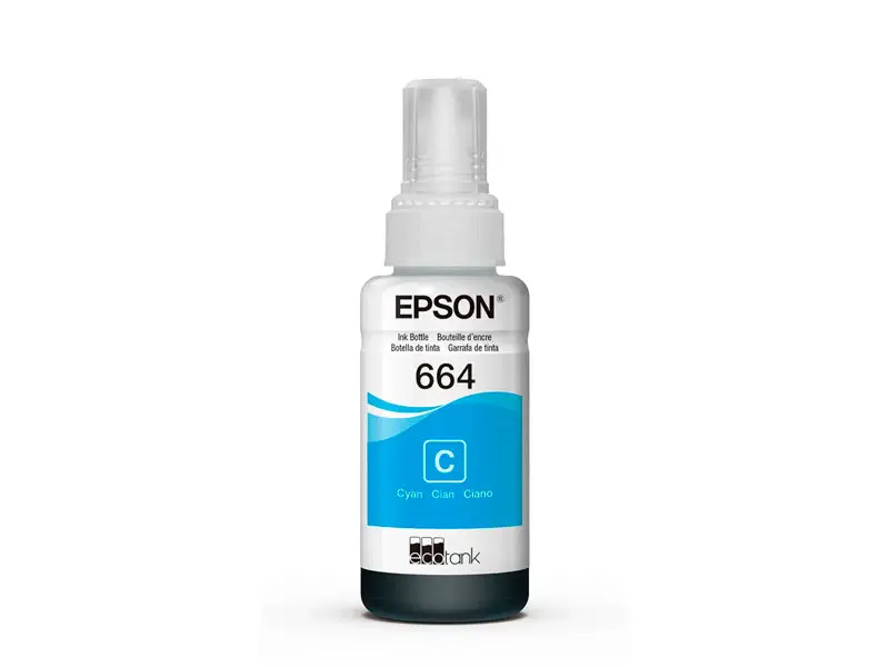 Botella de Tinta Epson T664220 Cian L200/L300/L455/L565