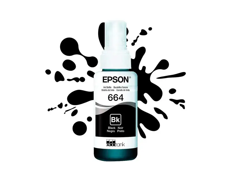 Botella de Tinta Epson T664120 Negro L200/L300/L455/L565 - Imagen 2