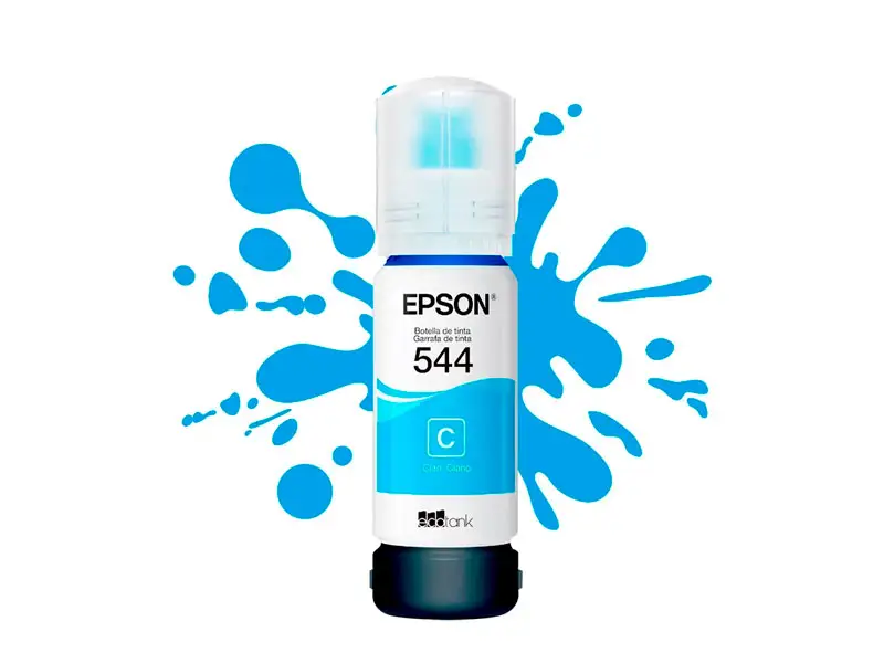 Botella de Tinta Epson T544220 Cian L1110/L3110/L3210/L3150/L3250/L3160/L5590 - Imagen 2