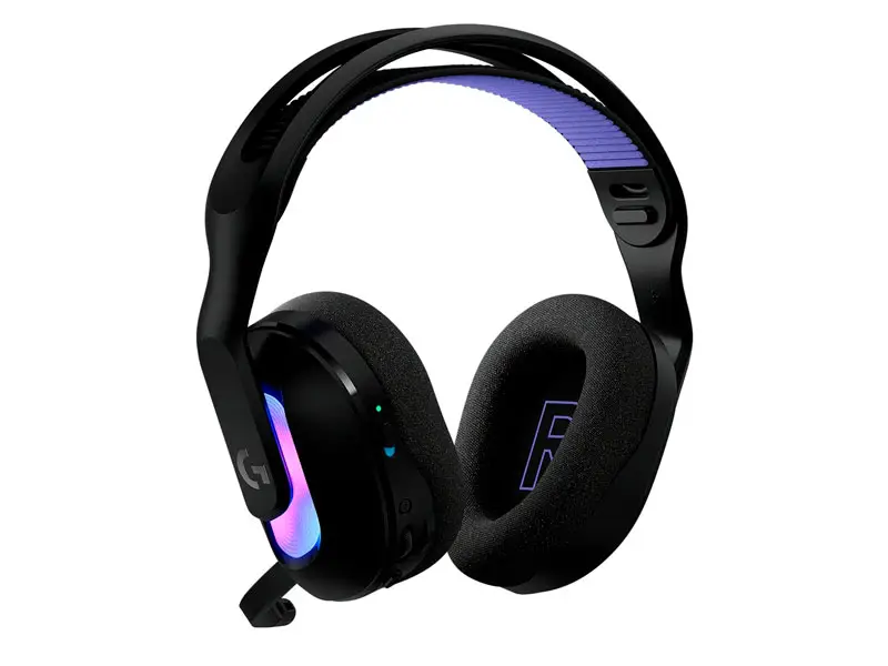Auricular Gaming Logitech G G522 90H Lightspeed Bluetooth RGB cable USB-C Black - Imagen 3