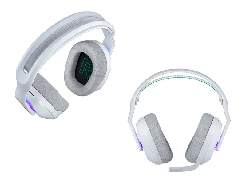 Auricular Gaming Logitech G G522 90H Lightspeed Bluetooth RGB cable USB-C White - Imagen 3