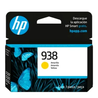 Cartucho de Tinta HP 938 Yellow Original (4S6X7PL) Officejet Pro 9110/9130/9730 rinde 800 Pgs