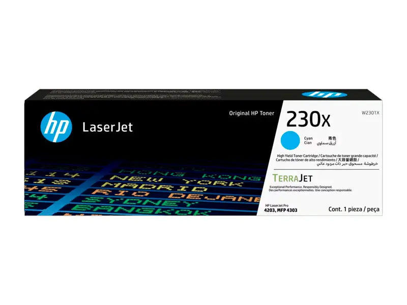 Toner HP 230X W2301X Cian 4203 4303 5500 pag