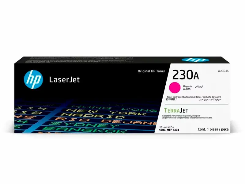 Toner HP 230A W2303A Magenta 4203 4303 1800 pag