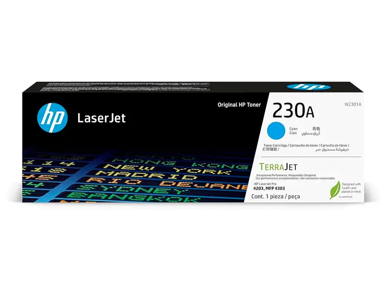 Toner HP 230A W2301A Cian 4203 4303 1800 pag