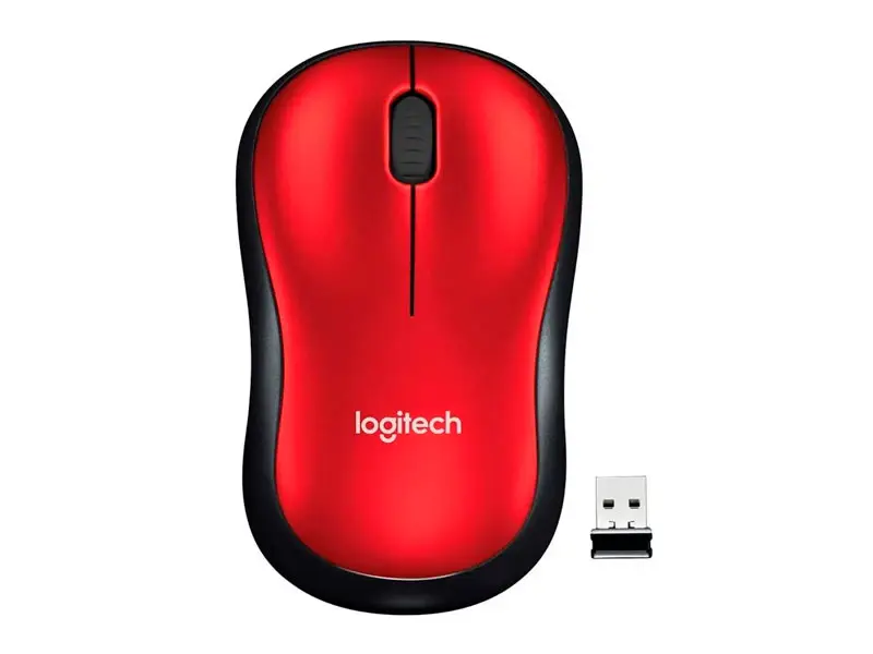 Mouse Logitech M185 Nano Wireless Red