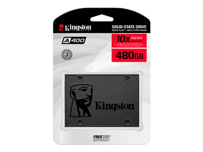 Unidad SSD Interno Kingston A400 480GB SATA 2.5″
