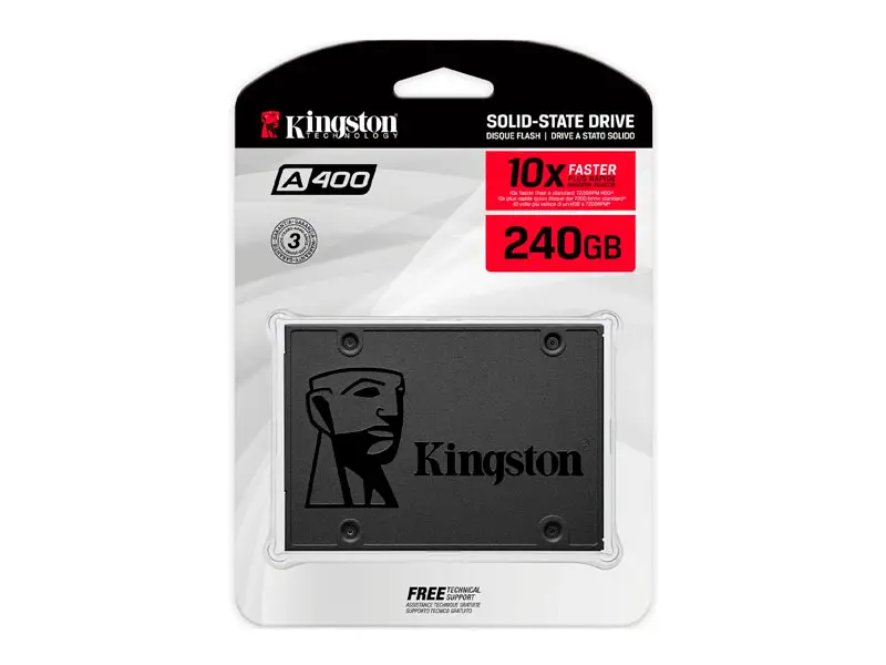 Unidad SSD Interno Kingston A400 240GB SATA 2.5″