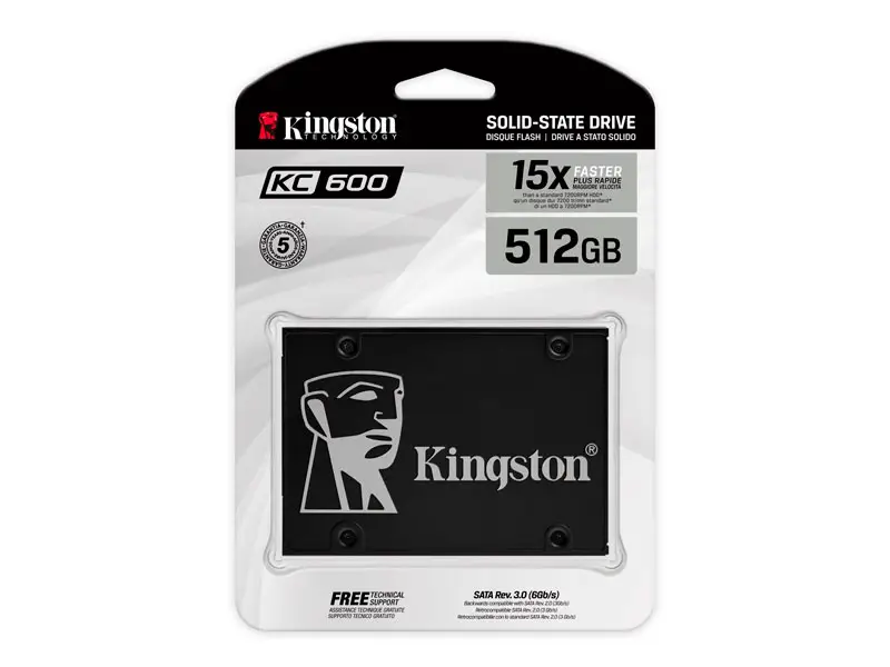 Unidad SSD Interno Kingston KC600 512GB 2.5″