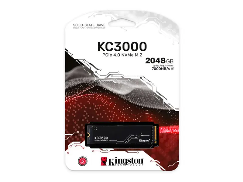 Unidad SSD Interno M.2 Kingston KC3000 2.48TB PCIe Gen 4.0 NVMe