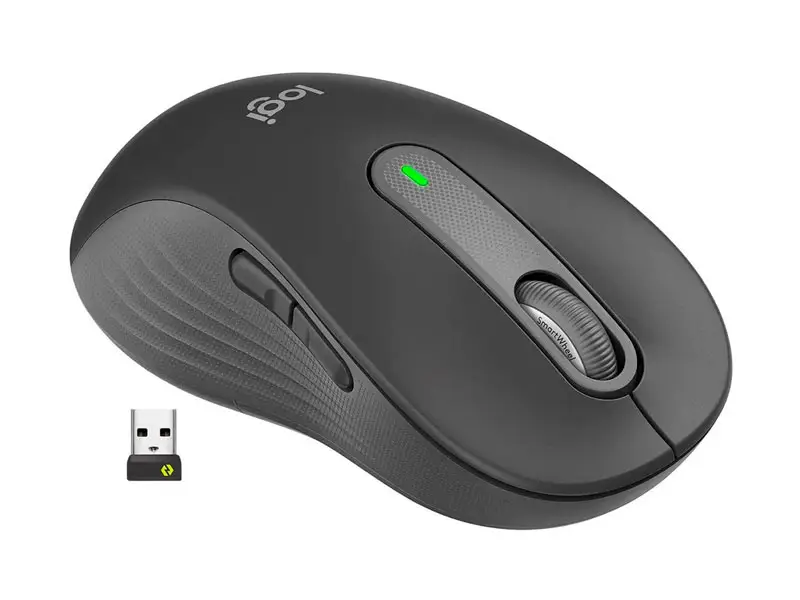 Mouse Logitech Signature M650 Large Left Zurdo Wireless BT Graphite - Imagen 2
