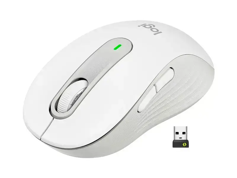 Mouse Logitech Signature M650 Large Wireless BT Off-white - Imagen 2