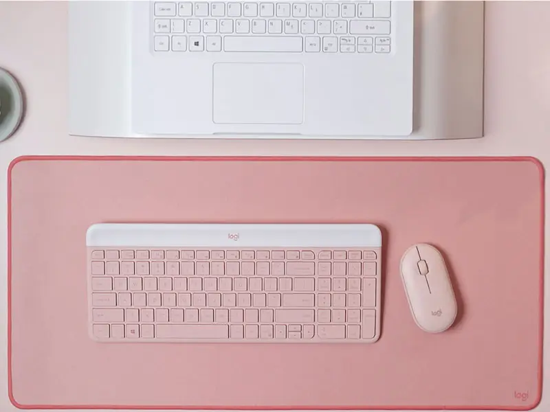 Teclado + Mouse Logitech Wireless MK470 Rose - Imagen 2