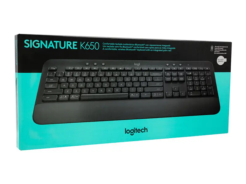 Teclados Logitech Signature K650 Wireless Bluetooth Black - Imagen 3