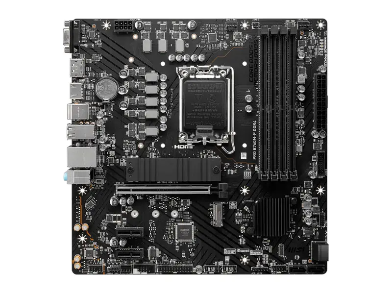 Placa MSI PRO B760M-P DDR4 LGA1700 Micro ATX - Imagen 2