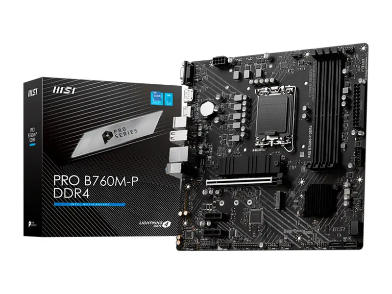 Placa MSI PRO B760M-P DDR4 LGA1700 Micro ATX