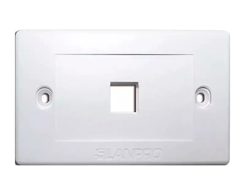 Face Plate Lanpro UL 1 Port Blanco