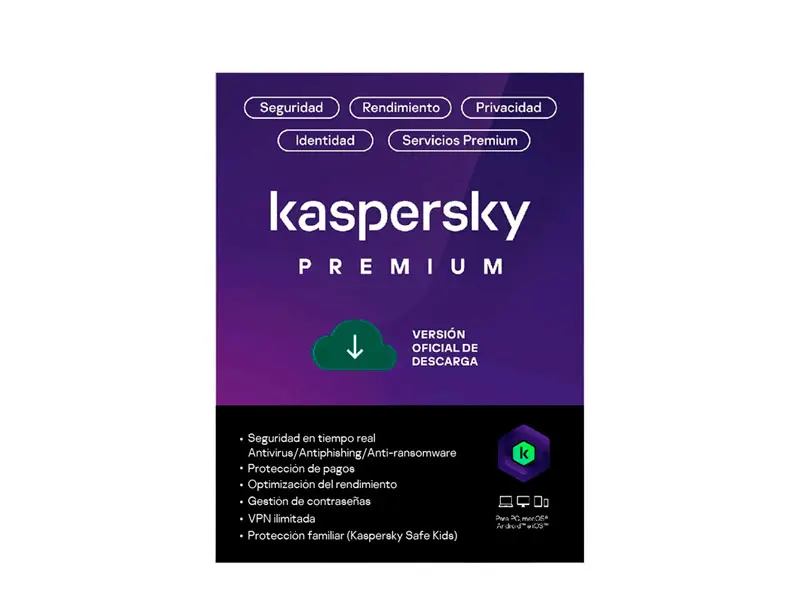 Antivirus Kaspersky Premium 10PC x 12 Meses