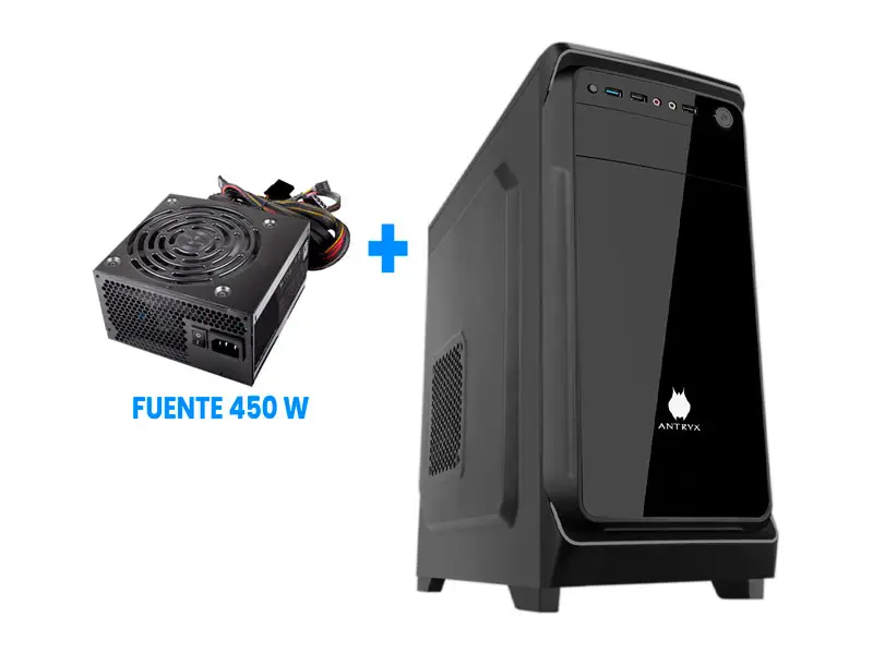 Case Antryx Xtreme E230 Plus + Fuente 450W (AC-XE230PSN-450CPR1)