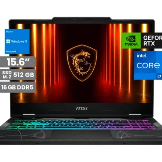 Laptop Gamer MSI Cyborg 15 B2RWEKG 15.6″ Intel Core 7-240H 16GB SSD512GB RTX5050 8GB Wind11 Home