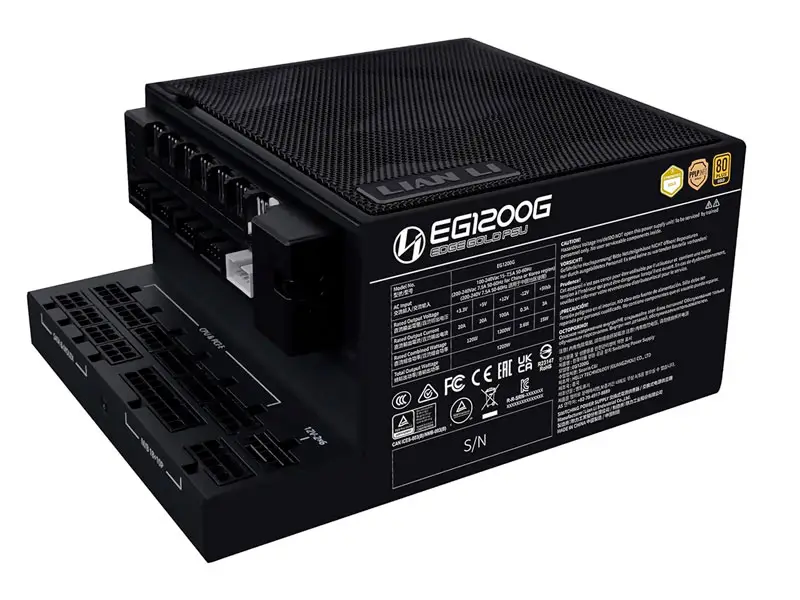 Fuente LIAN LI Edge 1200W 80 Plus Gold Modular ATX Black - Imagen 2