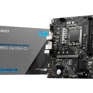 Placa MSI PRO H610M-G LGA1700 DDR5 HDMI VGA DP
