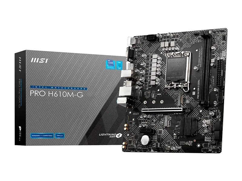 Placa MSI PRO H610M-G LGA1700 DDR5 HDMI VGA DP
