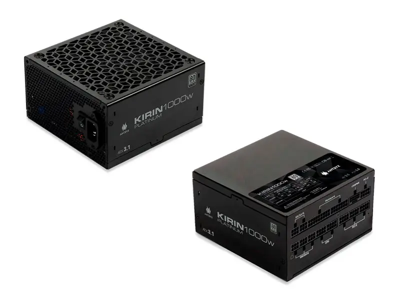 Fuente Antryx 1000W Kirin 80 Plus Platinum Modular ATX3.1 PCIE 5.0 (XPH1000-A) - Imagen 2