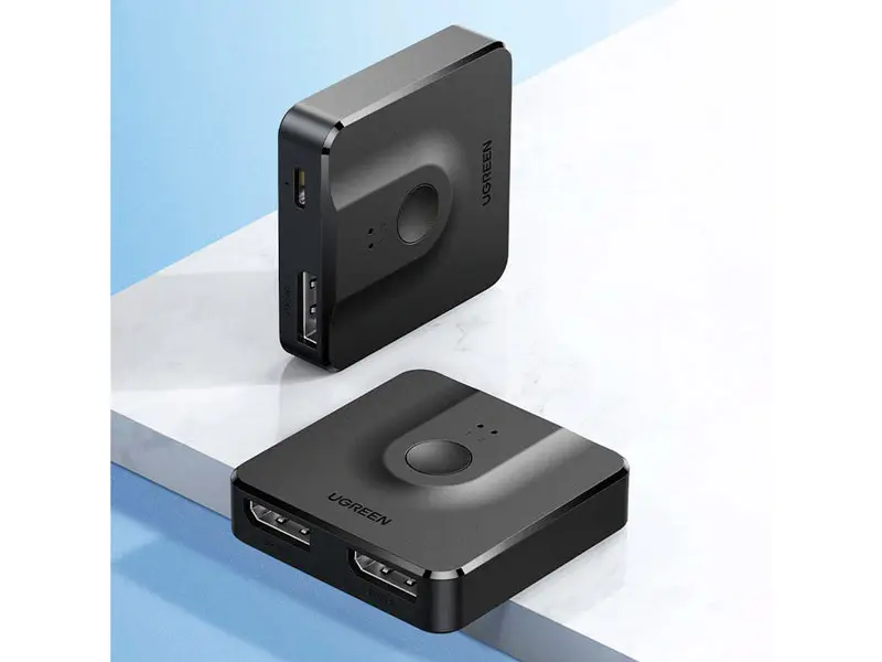 Switch KVM Ugreen DisplayPort Bidireccional 2 en 1 (60622) - Imagen 2