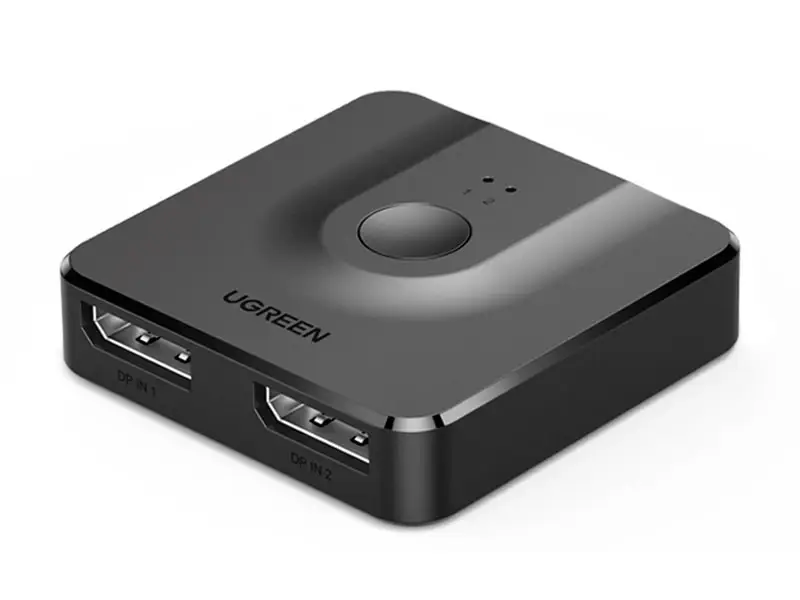 Switch KVM Ugreen DisplayPort Bidireccional 2 en 1 (60622)