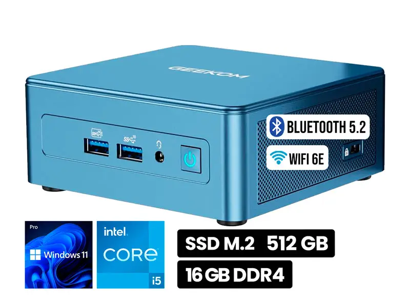 PC mini GEEKOM IT12 Core i5-12450H 16GB SSD512 W11Pro
