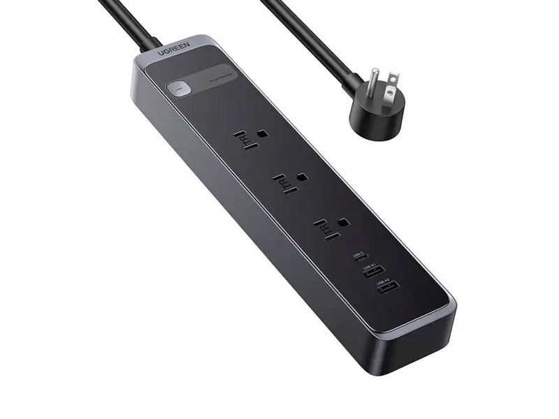 Regleta de enchufe UGREEN S731 (25353) 3 Tomas /2 x USB-A /1x USB-C (1.8m) - Imagen 3