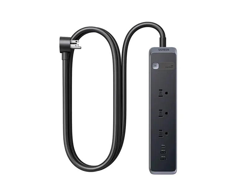 Regleta de enchufe UGREEN S731 (25353) 3 Tomas /2 x USB-A /1x USB-C (1.8m) - Imagen 2