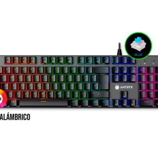 Teclado Gaming Antryx Mecanico MK760L Black, Blue Switch (AMK-760LKBL-SP)