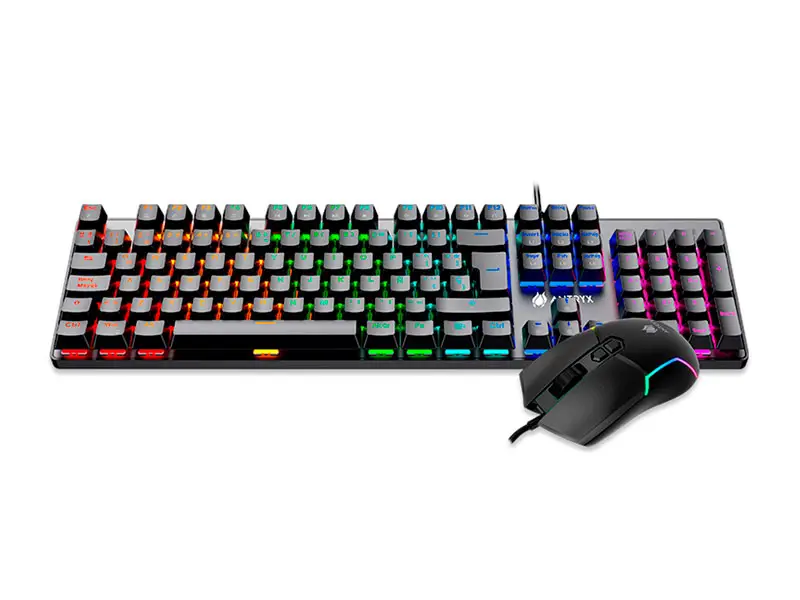 Teclado Mecanico + Mouse Antryx GC-3500 Black/Blue Switch (AGC-3500KBL-SP) - Imagen 2