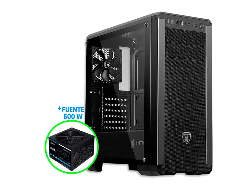Case Antryx Performance RX 360 + Fuente 600Watts Fanx2 (AC-RX360PK-600CP)