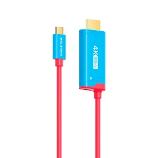 Cable USB-C a HDMI 2mts CABLETIME CC16L PD100W 4K 60Hz P/Nintendo