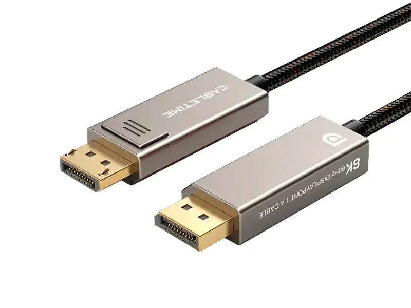 Cable DisplayPort a DisplayPort 3mts CABLETIME CD12N 8K 60Hz a 4K 144Hz Zinc