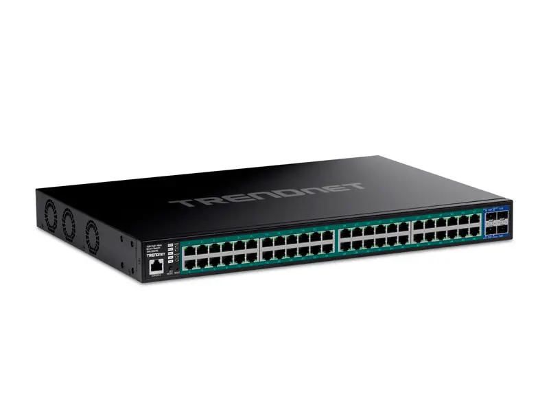 Switch Trendnet TPE-3524S Web Smart Gigabit 52 puertos Gigabit PoE + 4 puertos SFP+ 10G - Imagen 2