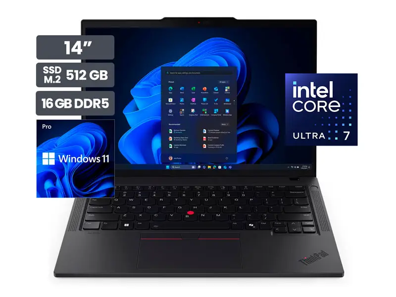 Laptop Lenovo ThinkPad T14 Gen 6 14″ Intel Core Ultra 7 255U 16GB SSD 512GB M.2 Wind11Pro