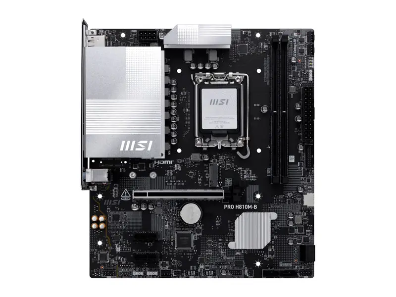 Placa MSI PRO H810M-B Ultra LGA 1851 DDR5 HDMI DP - Imagen 2