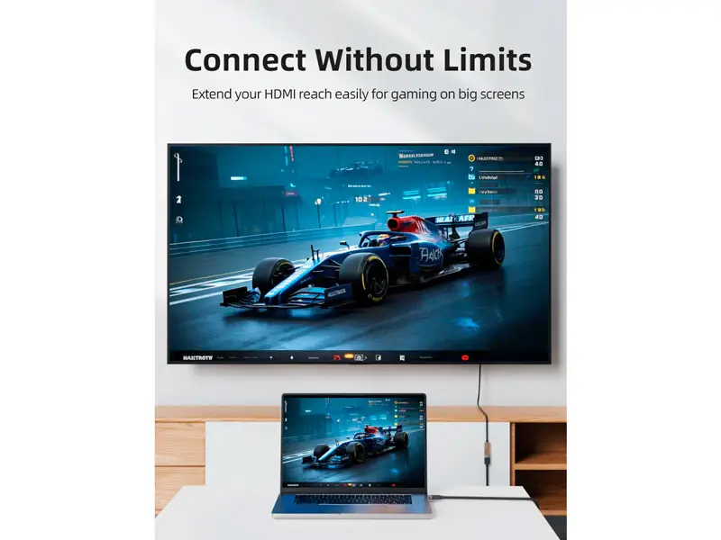 Cable Extension HDMI 1.5mts CABLETIME CH25J 4K 60hz - Imagen 2